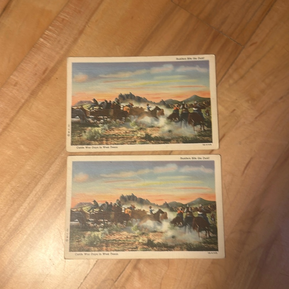 Vintage postcards Texas